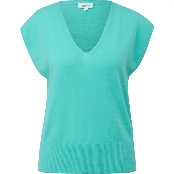 Pullover Aus Strick Mit Kurzen ÄRmeln Und V-Ausschnitt FüR Damen s.Oliver-image