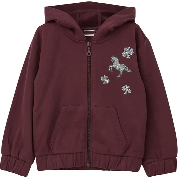 MäDchen Kapuzen-Sweatshirt Mit ReißVerschluss, Elastischem Saum, Stickereien Und Pailletten s.Oliver-image