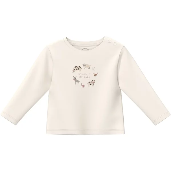 T-Shirt à Manches Longues Avec Imprimé Devant Et Boutons Pression BéBé s.Oliver-image