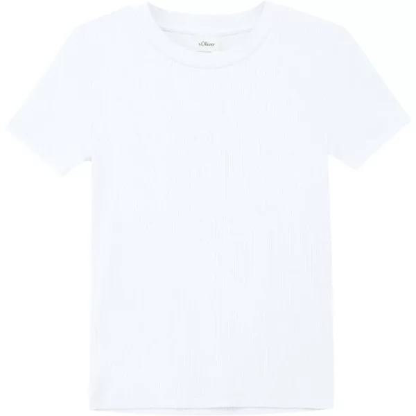 T-Shirt En Maille CôTeléE éLastique à La Coupe Coupe Slim Fille s.Oliver-image