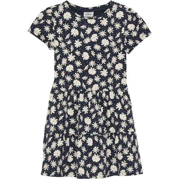 Allover-Print Kleid Mit PuffäRmeln Und RüSchen FüR Baby-MäDchen s.Oliver-image