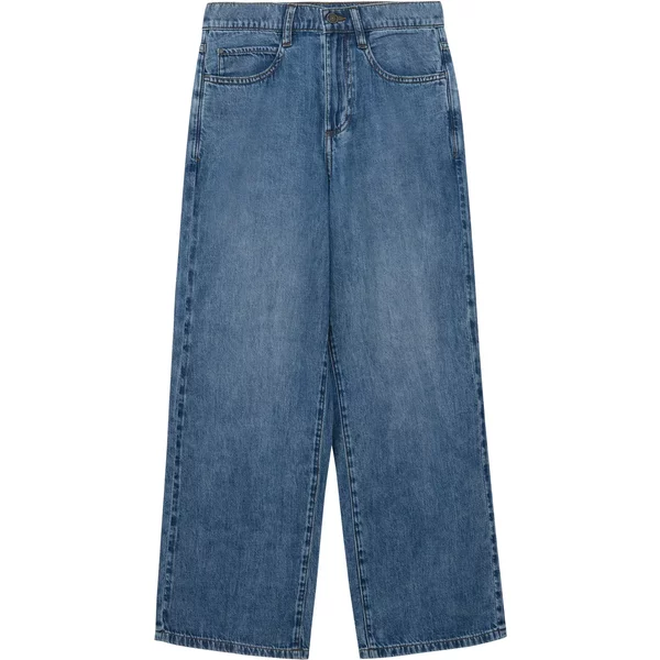 Jeans Baggy Ample Coupe DéContractéE Taille Mi-Haute Effet Usé Enfant s.Oliver-image
