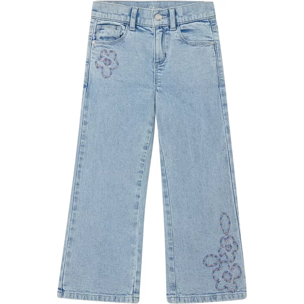 Jeans Wide Leg Regular Fit High Rise Wide Leg Broderie Fille s.Oliver-image