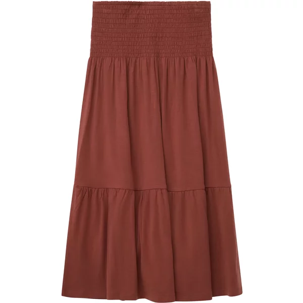 Jupe Midi En Jersey Avec DéTail Smocké / CintréE Et éVaséE / Taille Mi-Haute Fille s.Oliver-image