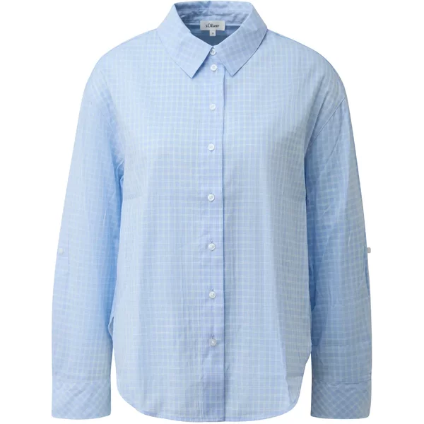 Bluse Mit Hemdkragen Und Langen ÄRmeln, Klassische Passform Damen s.Oliver-image