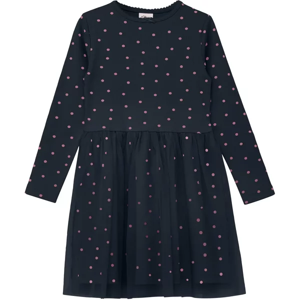 Kurzes Kleid Mit Allover-Print Und Schleifendetail FüR Baby MäDchen s.Oliver-image