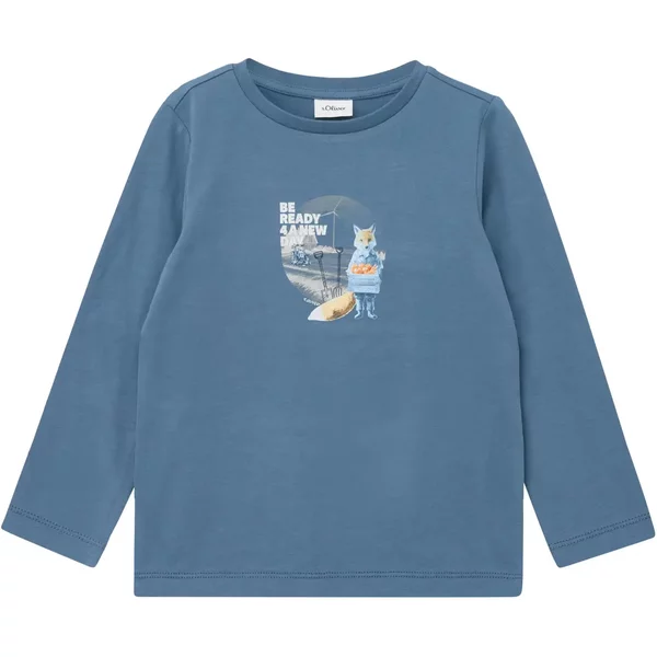T-Shirt à Manches Longues Avec Imprimé RéVersible Devant Enfant s.Oliver-image