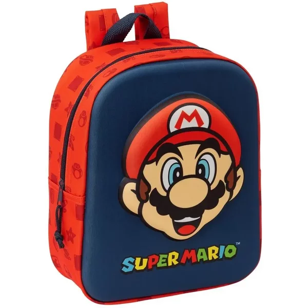 Sac à Dos Enfant Safta Super Mario Bros 3D 27 Cm-image