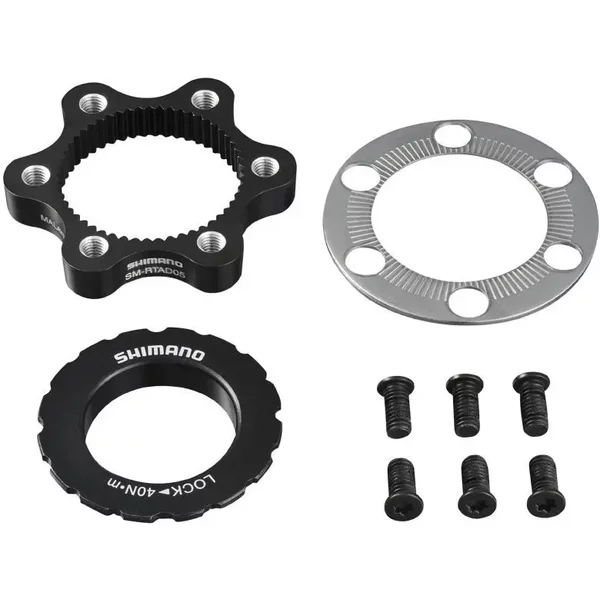 Adaptateur Frein Vtt à Disque Transforme Fixation Disque En 6 Trous Pour Axe Traversant Shimano Centerlock-image