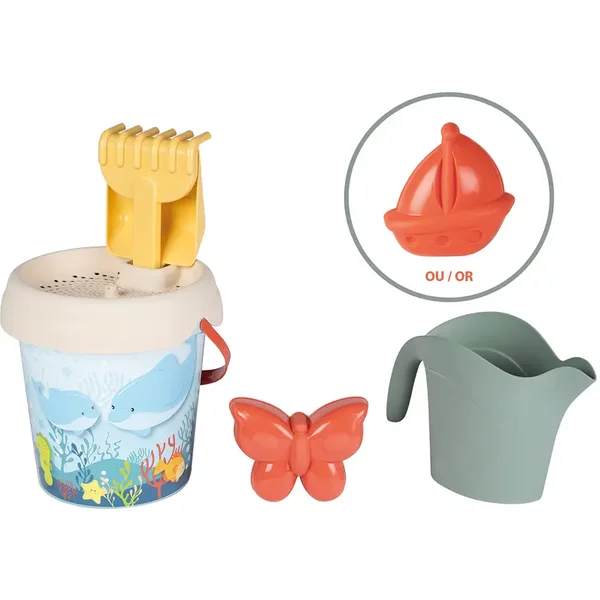 Seau Smoby Garni Recyclé Mer 17 Cm-image