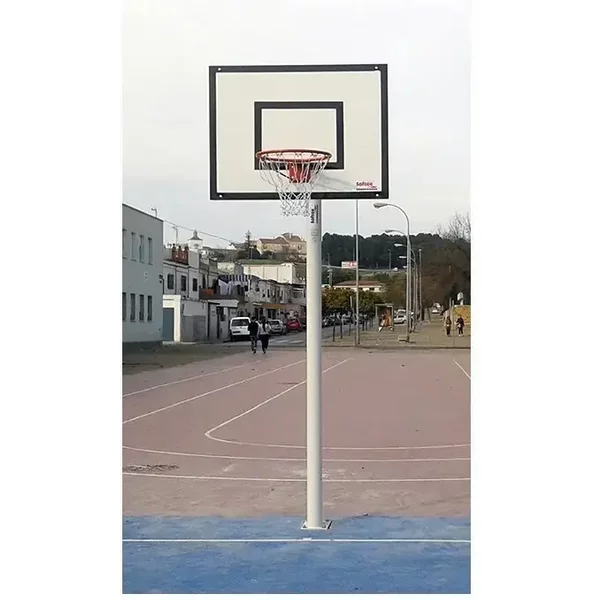 Set Aus 2 Fixen Einrohr-MinibasketballköRben Mit Basis FüR Verankerung - Ohne Brett, Reifen Softee Equipment-image