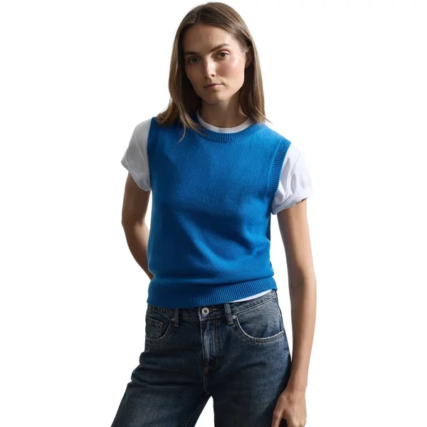 ÄRmelloser Pullover Aus Wolle FüR Damen Stefanel-image