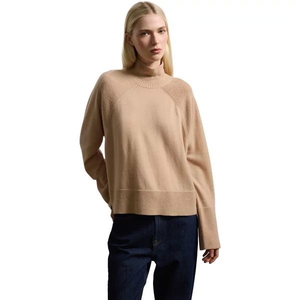 Ample Rundhalsausschnitt Aus Reiner Wolle Damen Stefanel-image
