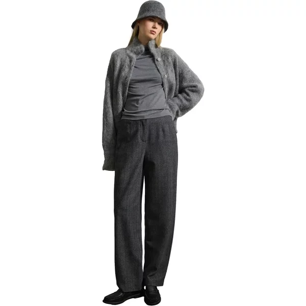 Gerade Hose Mit FischgräTmuster FüR Frauen Stefanel-image