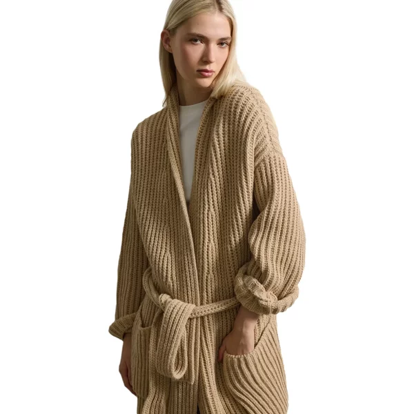 Oversize Cardigan Aus Wolle Und Alpaka FüR Damen Stefanel-image