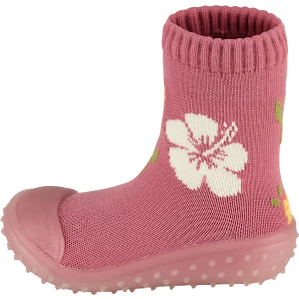 Abenteuer-Socken Mit Gummisohle Und Blumenmuster FüR MäDchen Sterntaler-image