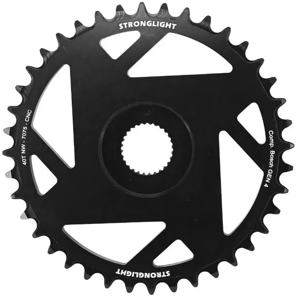 Plateau VAE - E-Bike Alu Stronglight Bosch Direct Mount Bosch -4- Mono 7075 (4èMe GéNeration) Technologie Narrow Wide-image