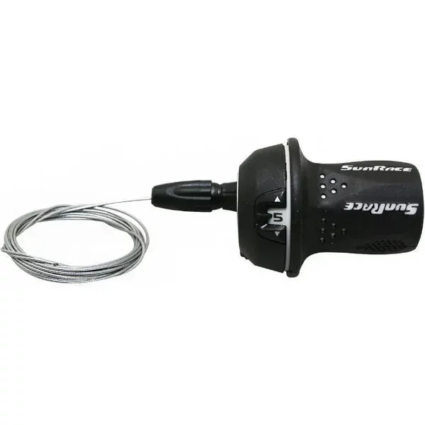 Manette VéLo VTT Droite PoignéE Tournante Sunrace Twist Gripshift M21 5V-image