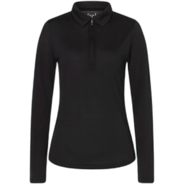 Polo con cremallera de manga larga para mujer super.natural
