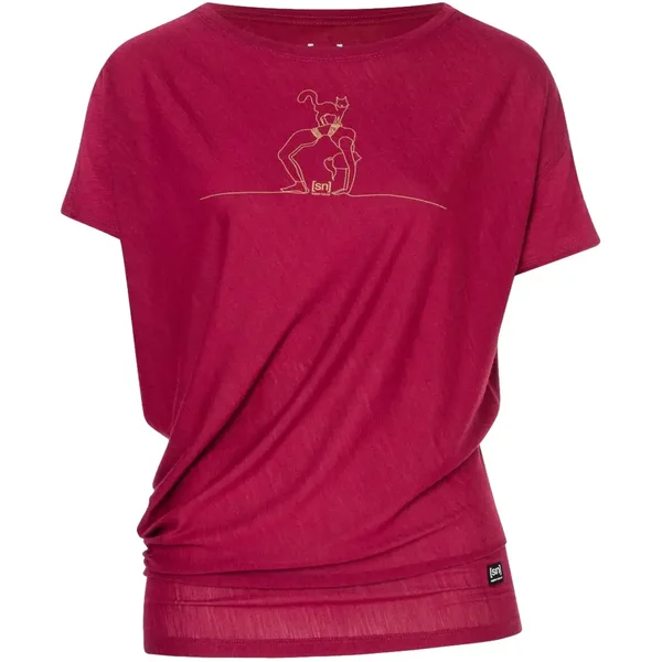 Women's loose-fitting T-shirt super.natural Cat Yoga