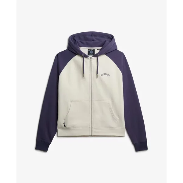 Damen Kapuzensweatshirt Mit ReißVerschluss, Logo Und RaglanäRmeln Superdry Essential-image