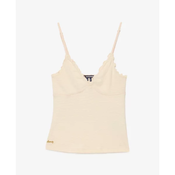Waffel-ÄRmellos V-Ausschnitt Damen Superdry Athletic Essential-image