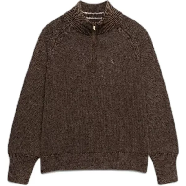 Klassischer Halb ReißVerschluss Pullover FüR Damen, Gewaschen Superdry-image