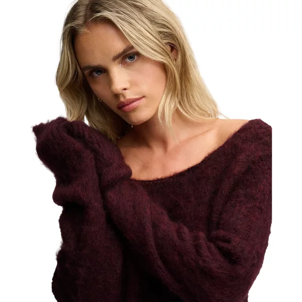 Pull Col Bateau Brossé Damen Superdry-image