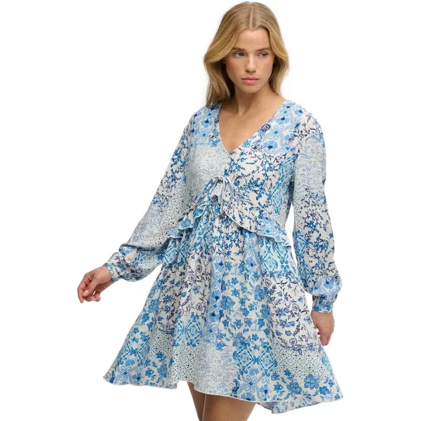 Mini-Robe Mit Volants FüR Damen Superdry-image