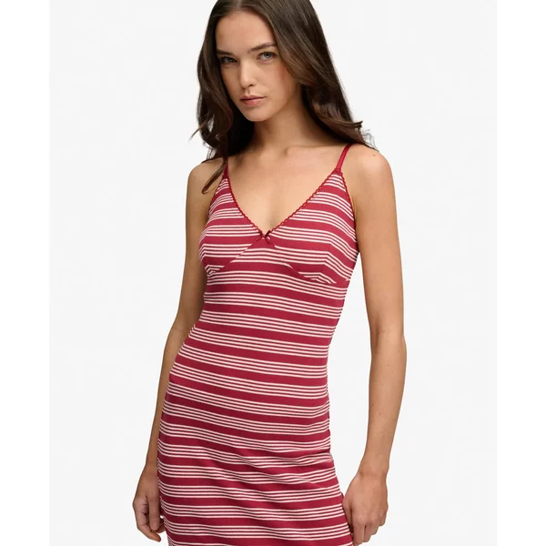 Langes Jersey-Kleid FüR Frauen Superdry Stripe-image