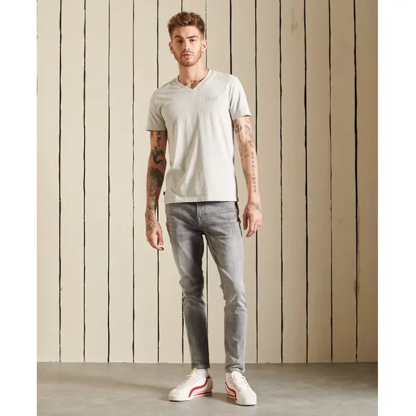 T-Shirt Mit V-Ausschnitt Aus Bio-Baumwolle Superdry Vintage Logo-image