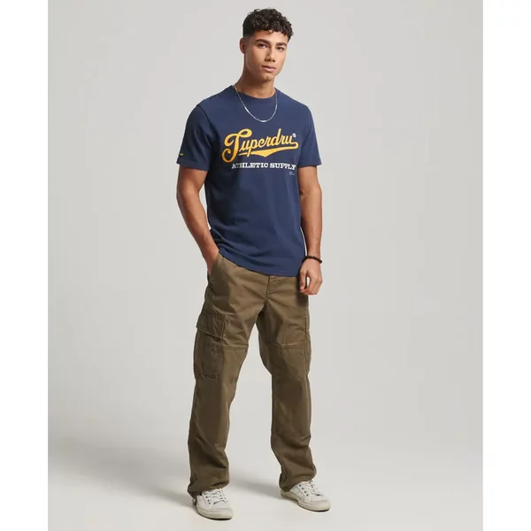 Biologisches T-Shirt Superdry Vintage Scripted College-image
