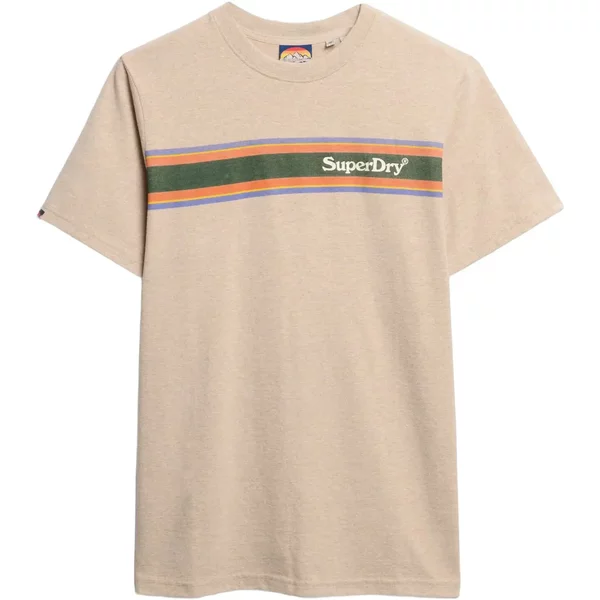 Gestreiftes Freizeit-T-Shirt Mit Logo Superdry Venue-image