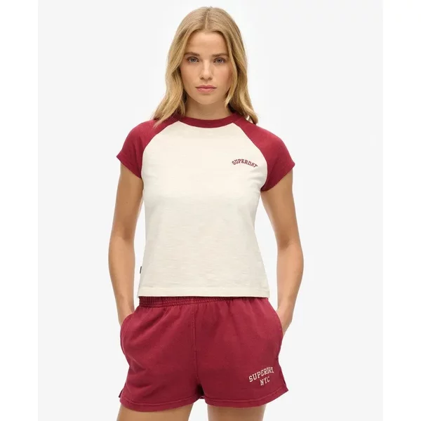 Bio-Baumwoll-T-Shirt Mit RaglanäRmeln Und Damen-Logo Superdry Essential-image