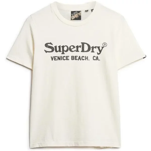 Metallisches LäSsiges T-Shirt FüR Frauen Superdry Venue-image