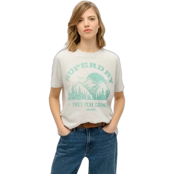 Einfarbiges LäSsiges T-Shirt FüR Frauen Superdry Lo-Fi-image