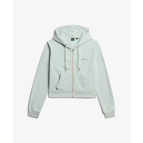 Kurze Damen Kapuzenjacke Mit ReißVerschluss Und Logo Superdry Essential-image
