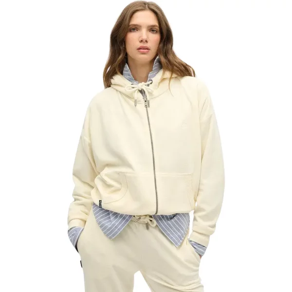 Damen Kapuzenpullover Aus Cord Mit ReißVerschluss Superdry-image