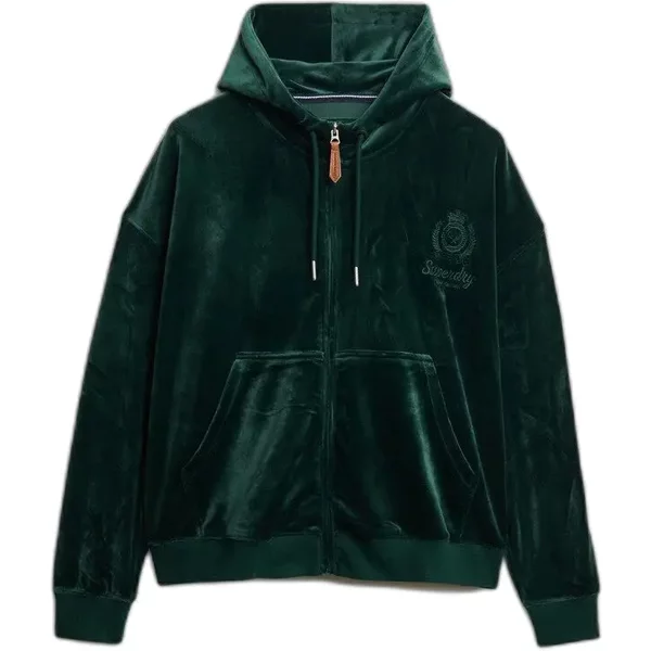 Damen Kapuzenjacke Aus Velours Superdry Country Club-image