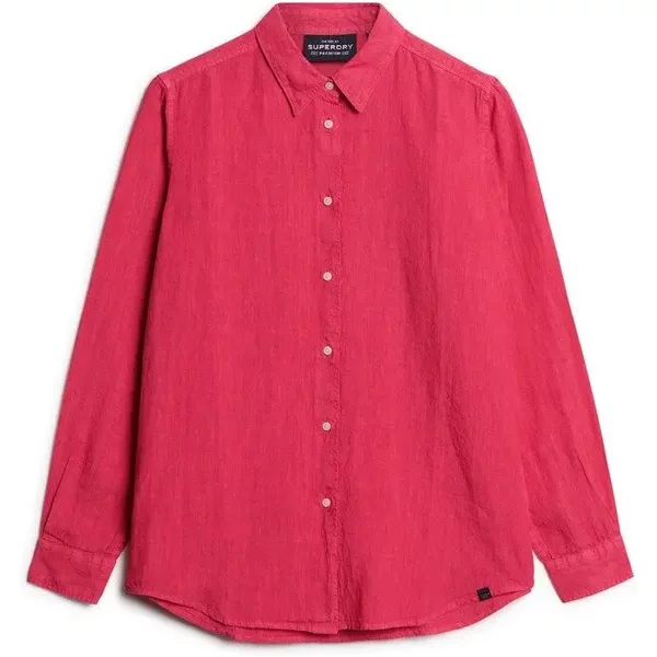 Langarm-Bluse Aus Leinen FüR Frauen Superdry Boyfriend-image