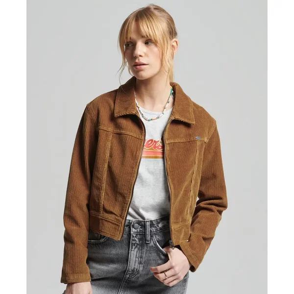 Superdry Vintage Damen-Kurzjacke Aus Cord-image