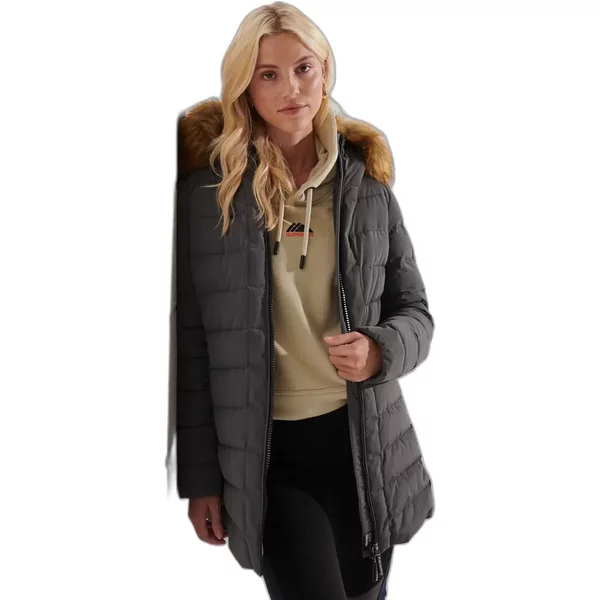 Lange Daunenjacke Damen Superdry Arctic-image