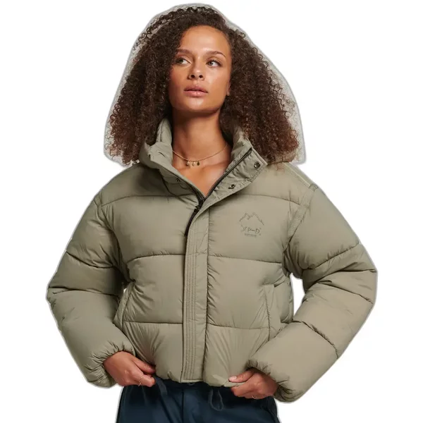 Kurze Daunenjacke Frau Superdry Cocoon-image