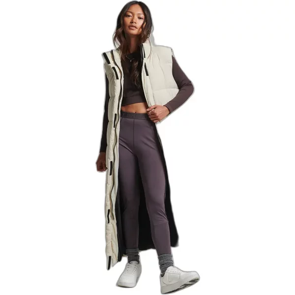 Lange äRmellose Daunenjacke Frau Superdry Ripstop-image