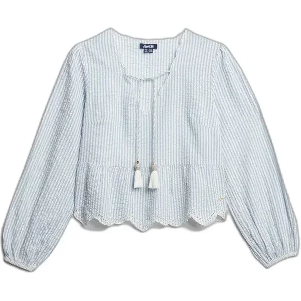 Damenbluse Superdry Fitted Cable Crew Neck-image