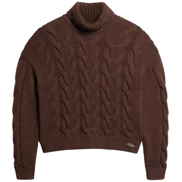 Damen Polo Aus Strukturiertem Strick Mit Kette Superdry-image