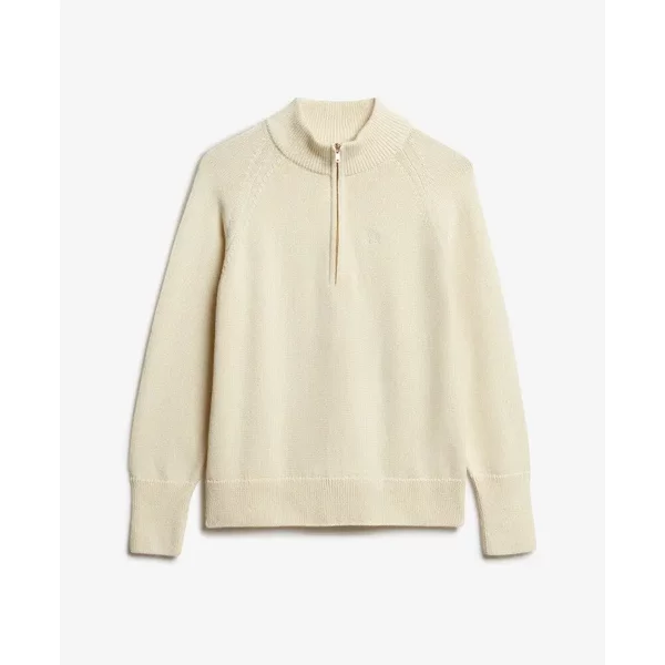 Klassischer Pulli Mit ReißVerschlusskragen Aus Baumwolle FüR Frauen Superdry-image
