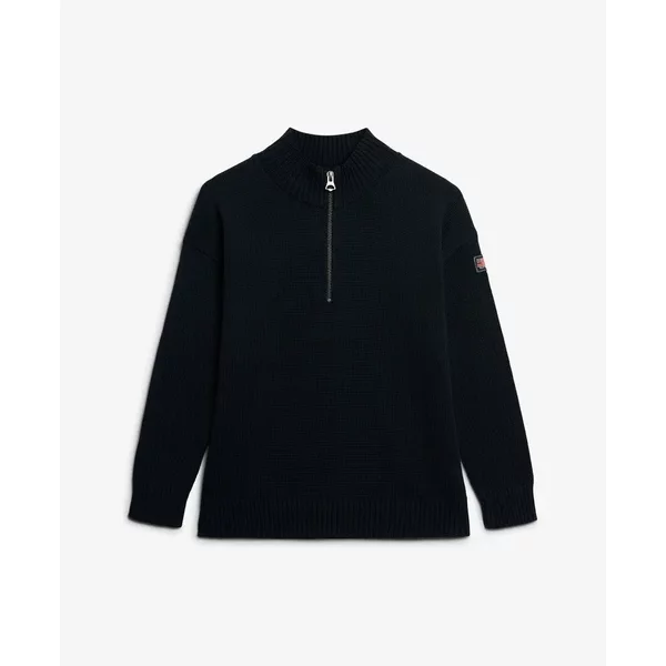Damen Pulli Mit Halbem ReißVerschluss Und Stehkragen Superdry-image