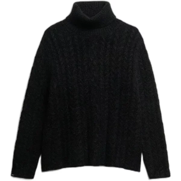 Damen Pullover Aus Strukturiertem Material Mit Rollkragen Superdry-image