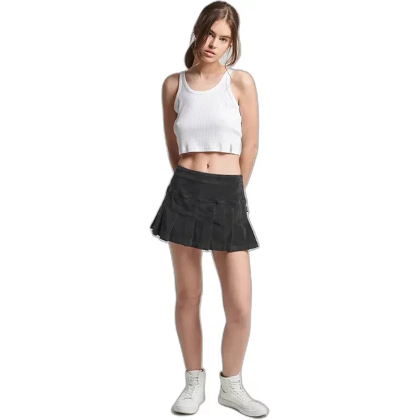 Miniplissee-Rock Aus Samt FüR Frauen Superdry Vintage-image